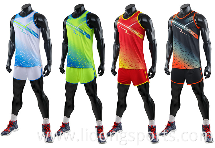 Factory Supply Cheap Men Breathable Quick Dry Running Jogging Sports Wear Set 2 piece jump suit